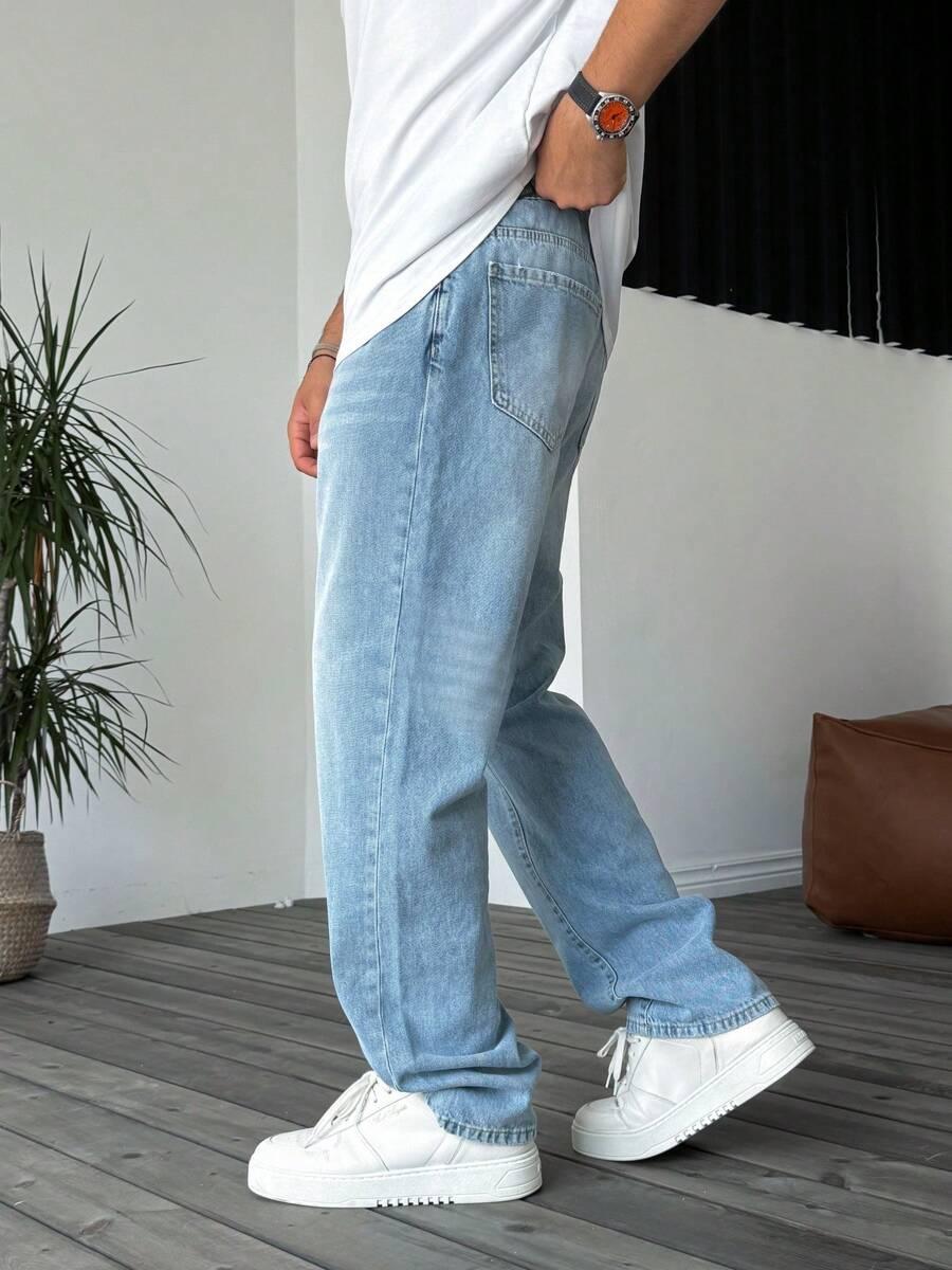 SPODNIE JEANS PROSTA NOGAWKA
