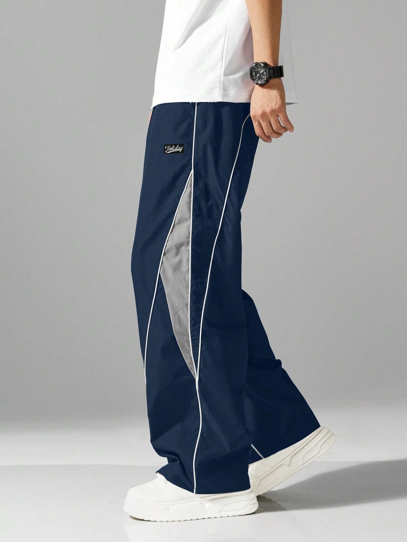 niebieskie spodnie casual 