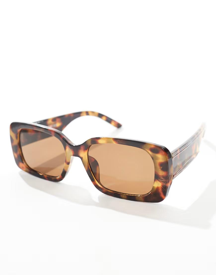 BRĄZOWE OKULARY PRZECIWSŁONECZNE ANIMAL PRINT