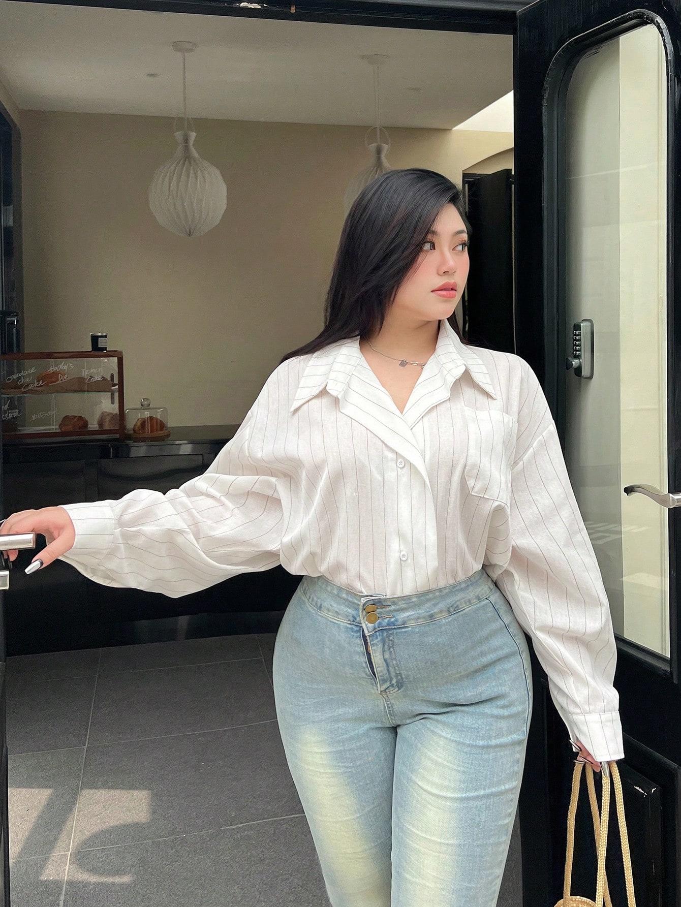 LUŹNA KOSZULA W PASKI