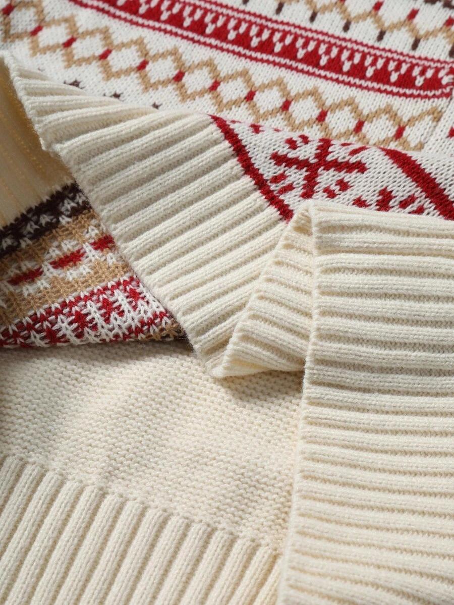 sweter motyw świąteczny