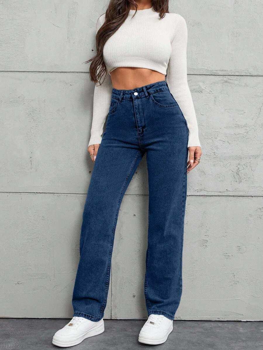 NIEBIESKIE SPODNIE JEANS