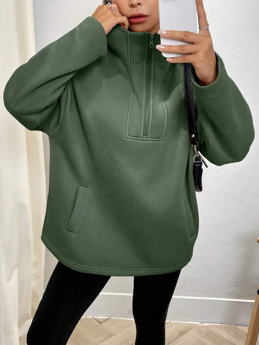 ZIELONA BLUZA KAPTUR