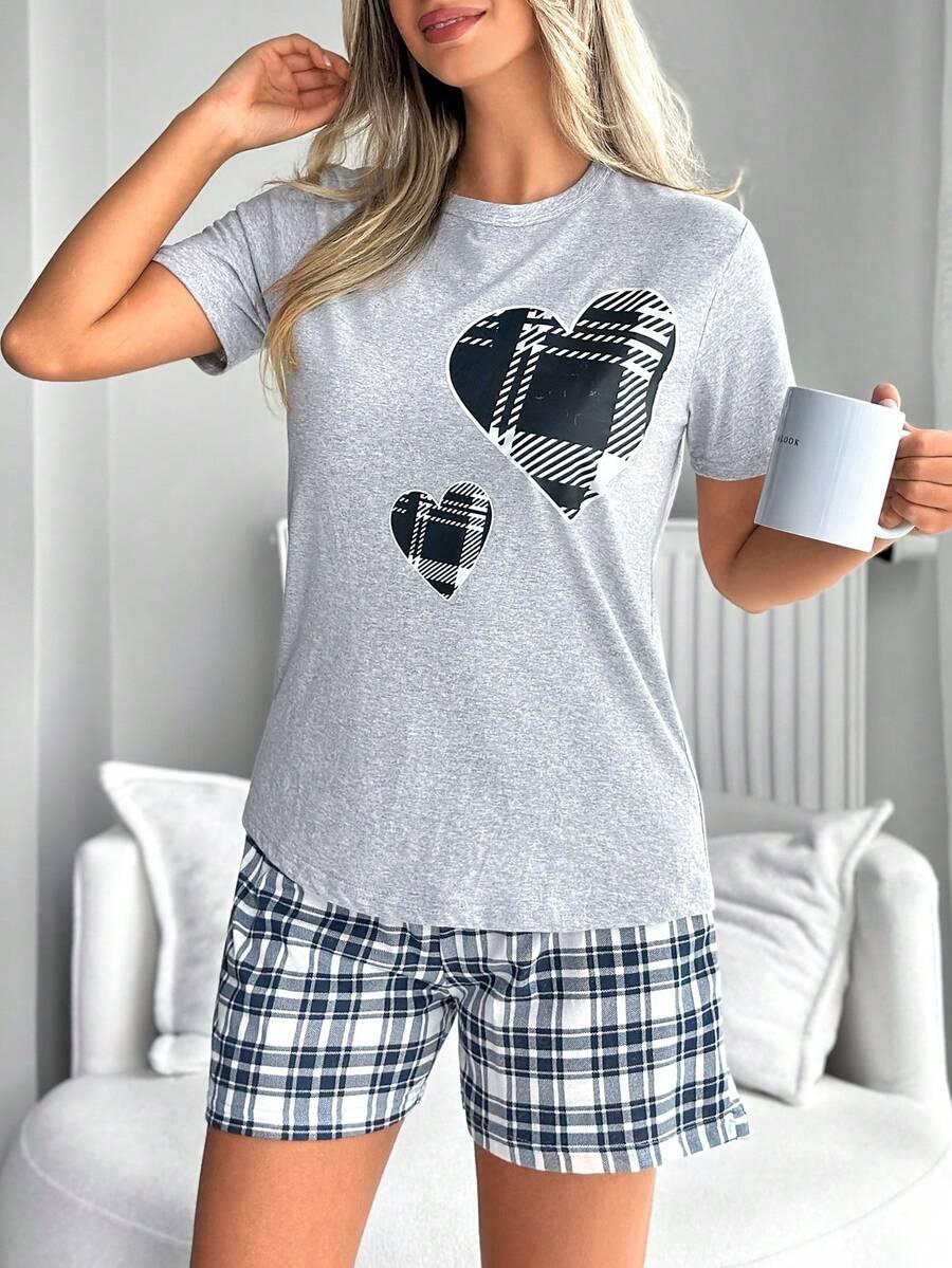 piżama komplet t-shirt spodenki
