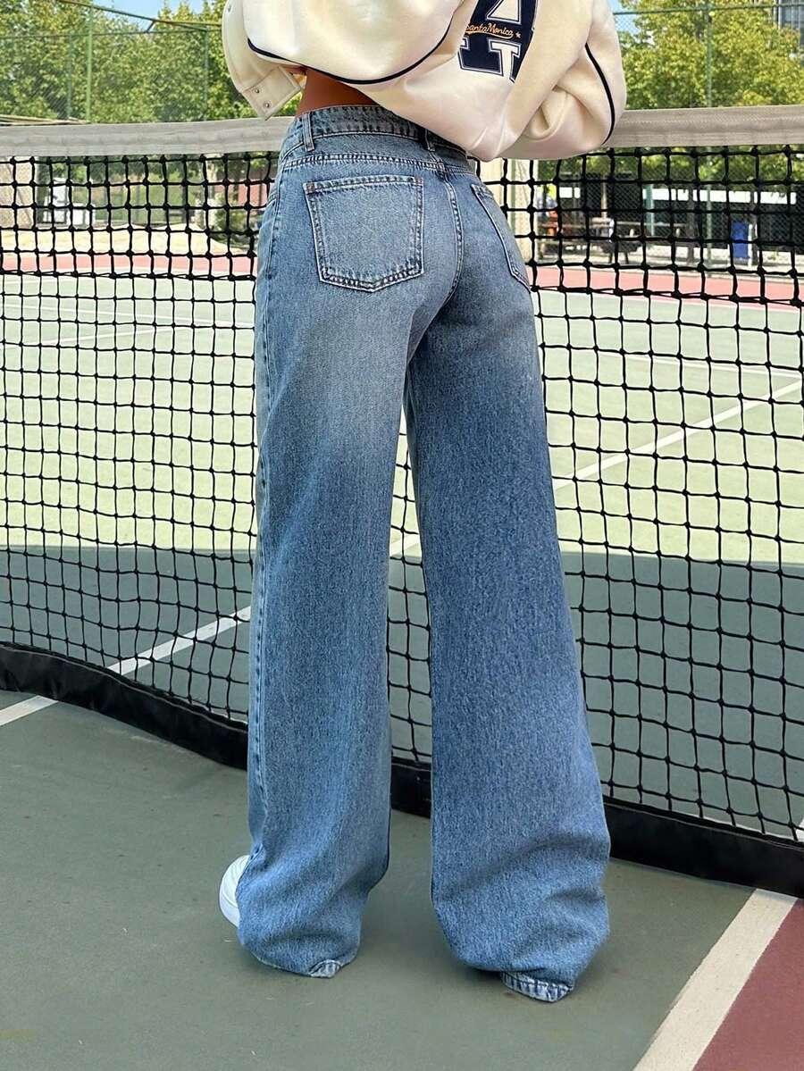 NIEBIESKIE SPODNIE JEANS