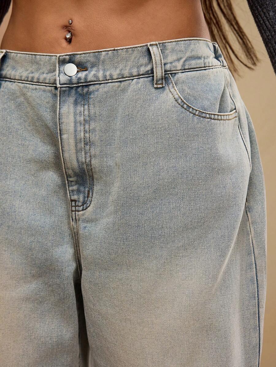PROSTE SPODNIE JEANS