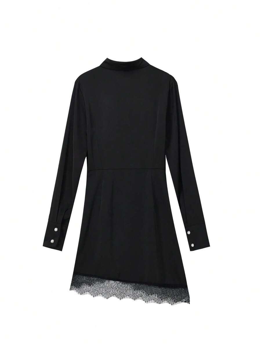 CZARNA MINI SUKIENKA 