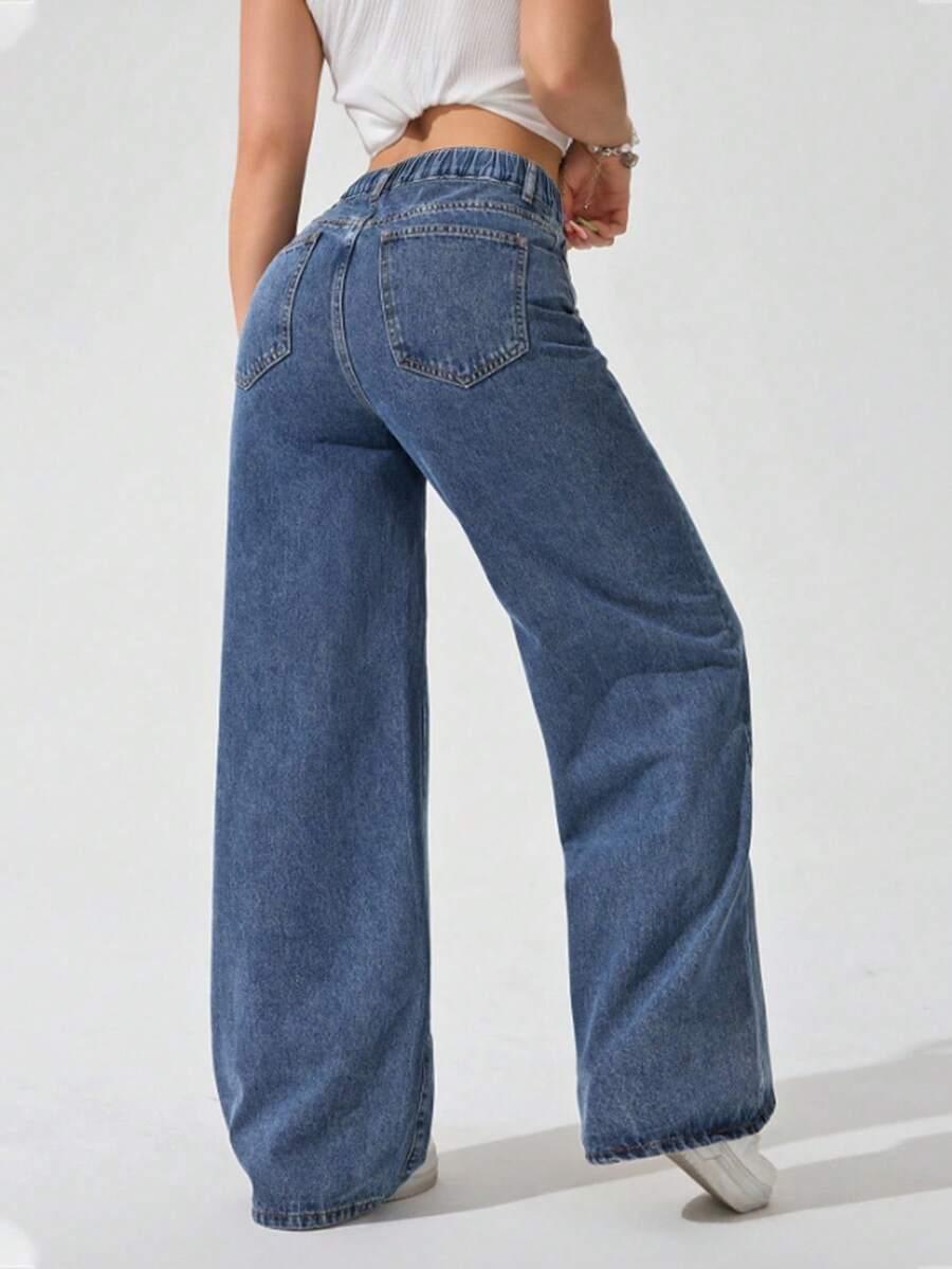 NIEBIESKIE SPODNIE JEANS 