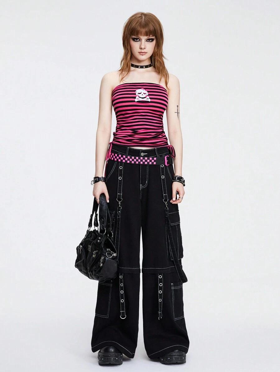 czarne spodnie 2w1 jeans