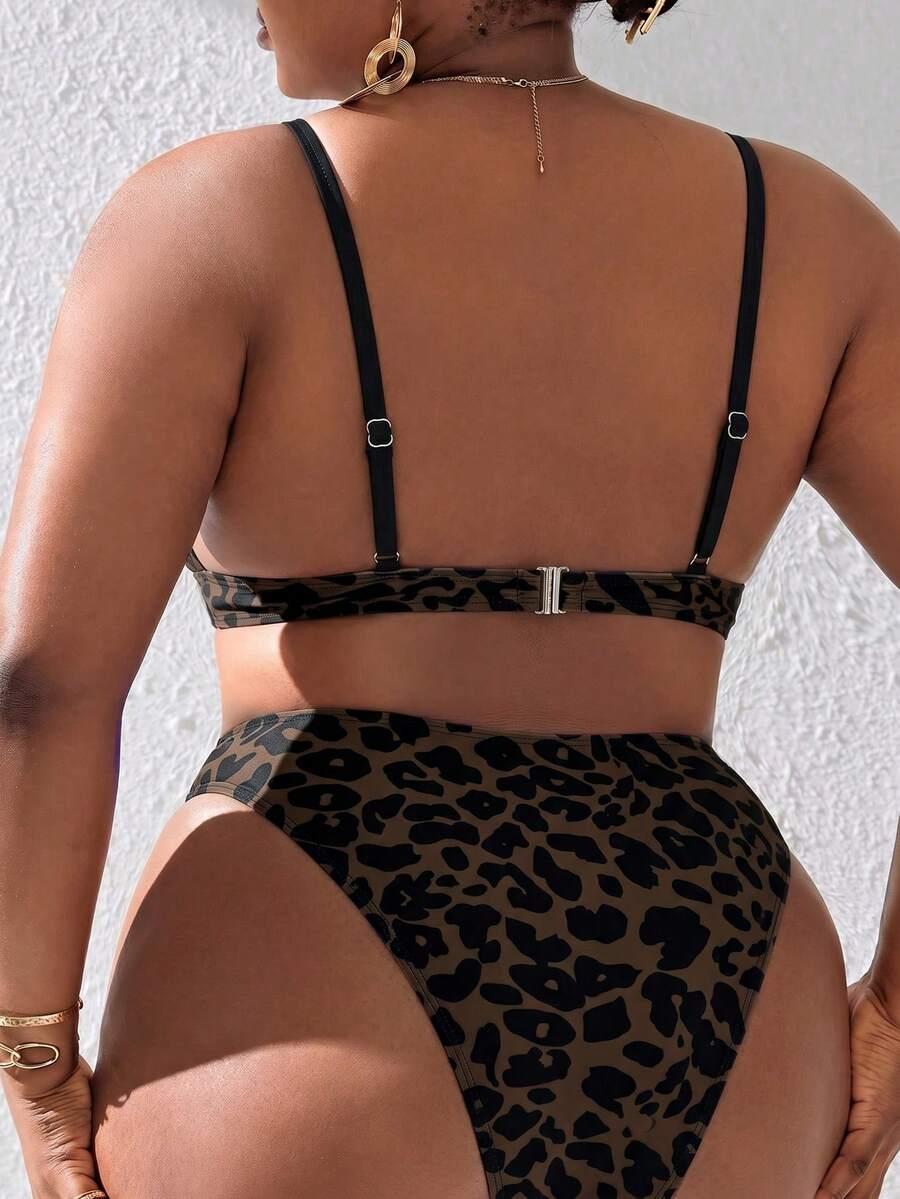 DWUCZĘŚCIOWY STRÓJ KĄPIELOWY ANIMAL PRINT