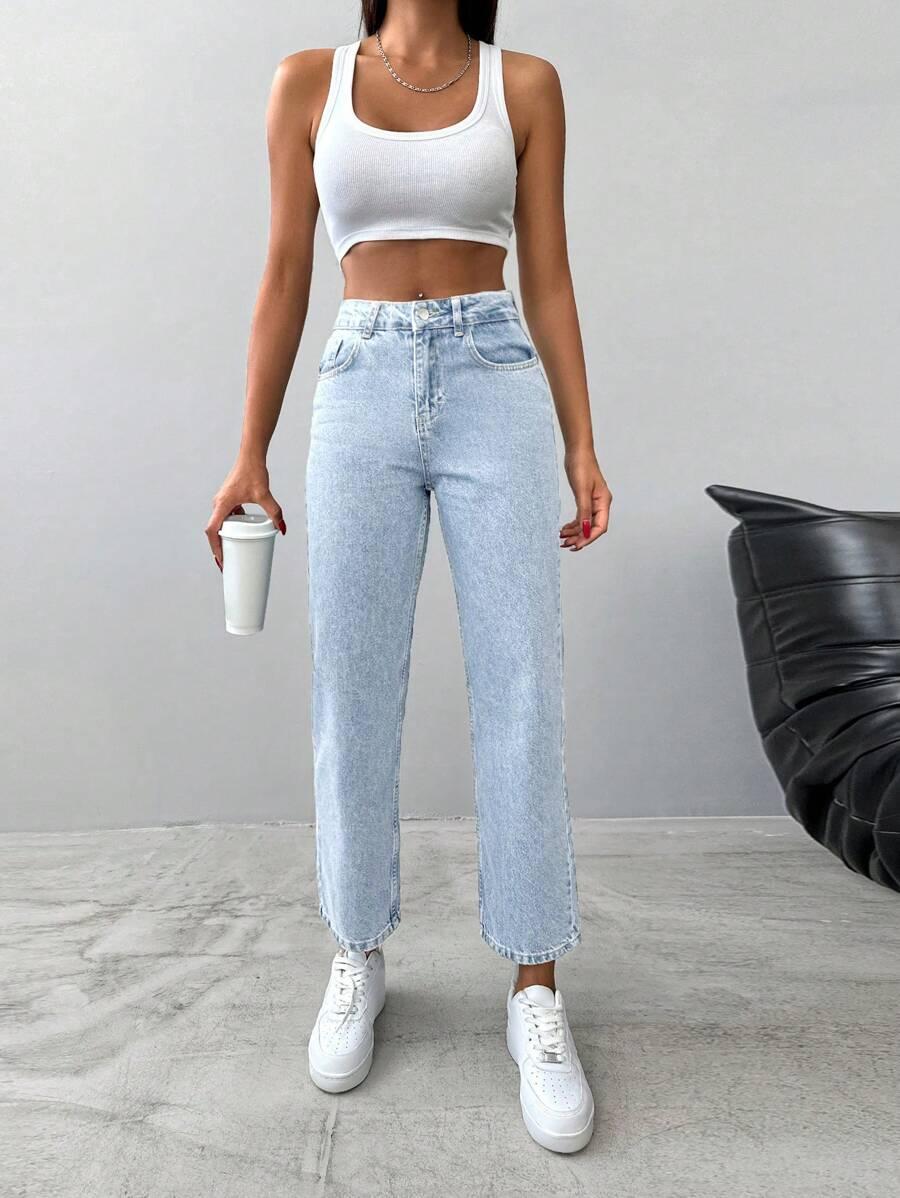 NIEBIESKIE SPODNIE JEANS