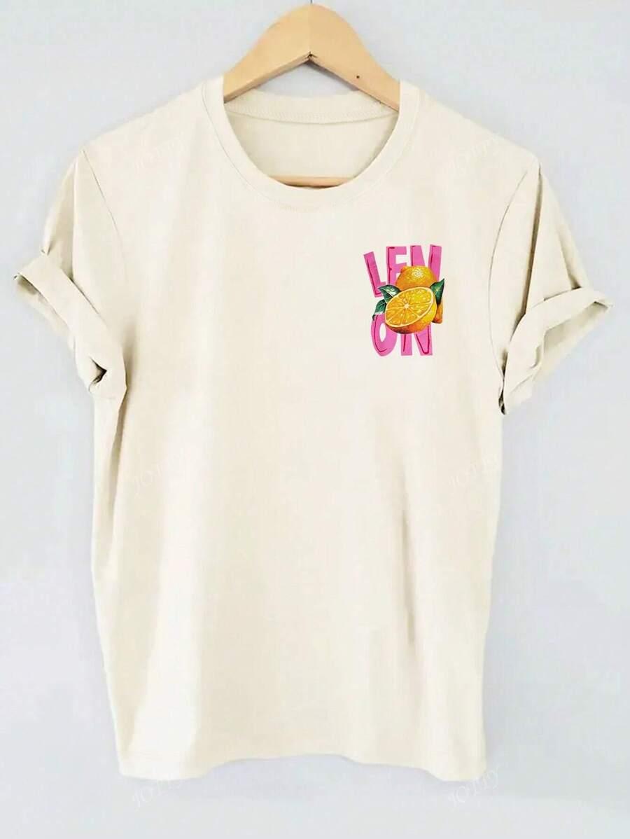 T-SHIRT Z NADRUKIEM NA TYLE