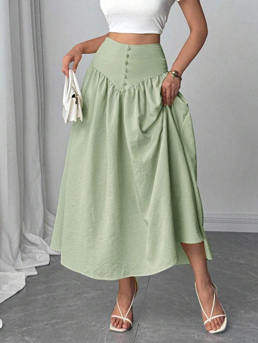 SPÓDNICA MAXI ROZKLOSZOWANA