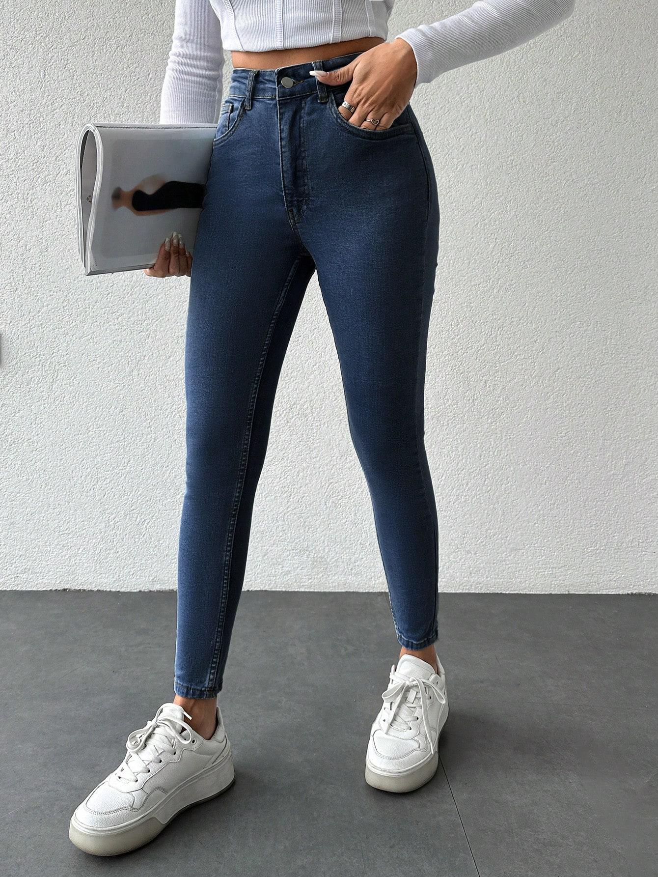 SPODNIE RURKI JEANS WYSOKI STAN