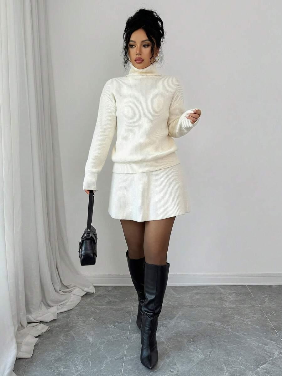 SWETER SPÓDNICA KOMPLET