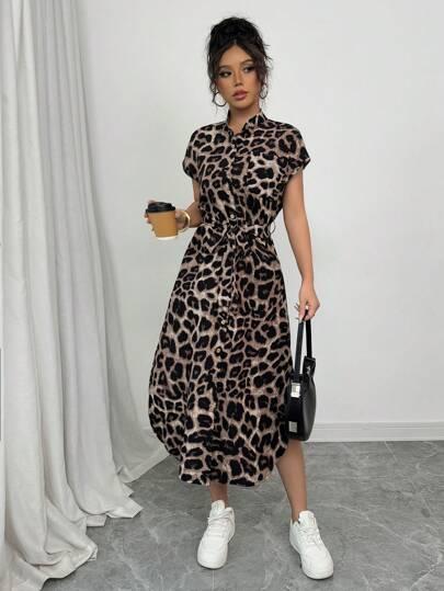 MAXI SUKIENKA ANIMAL PRINT