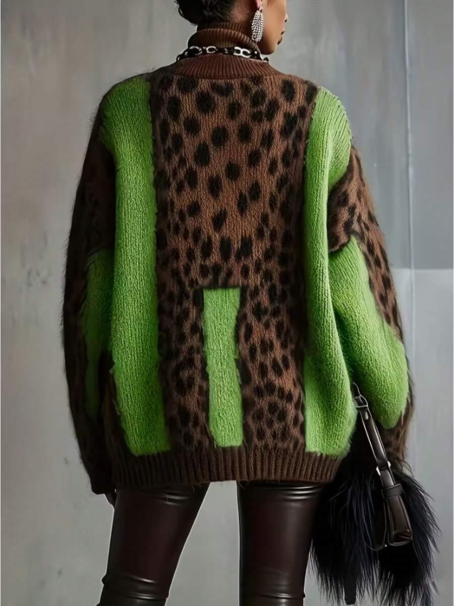 SWETER GOLF ANIMAL PRINT