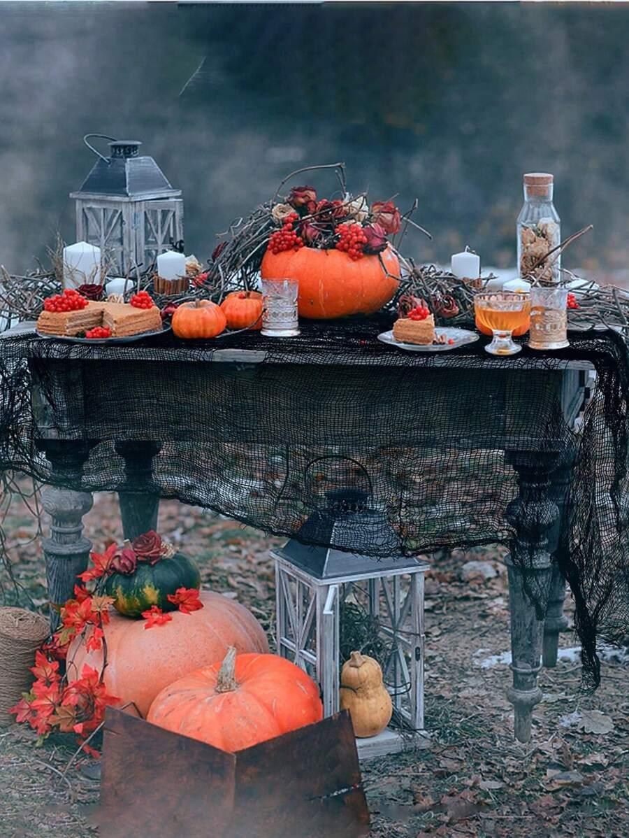 czarna dekoracja Halloween