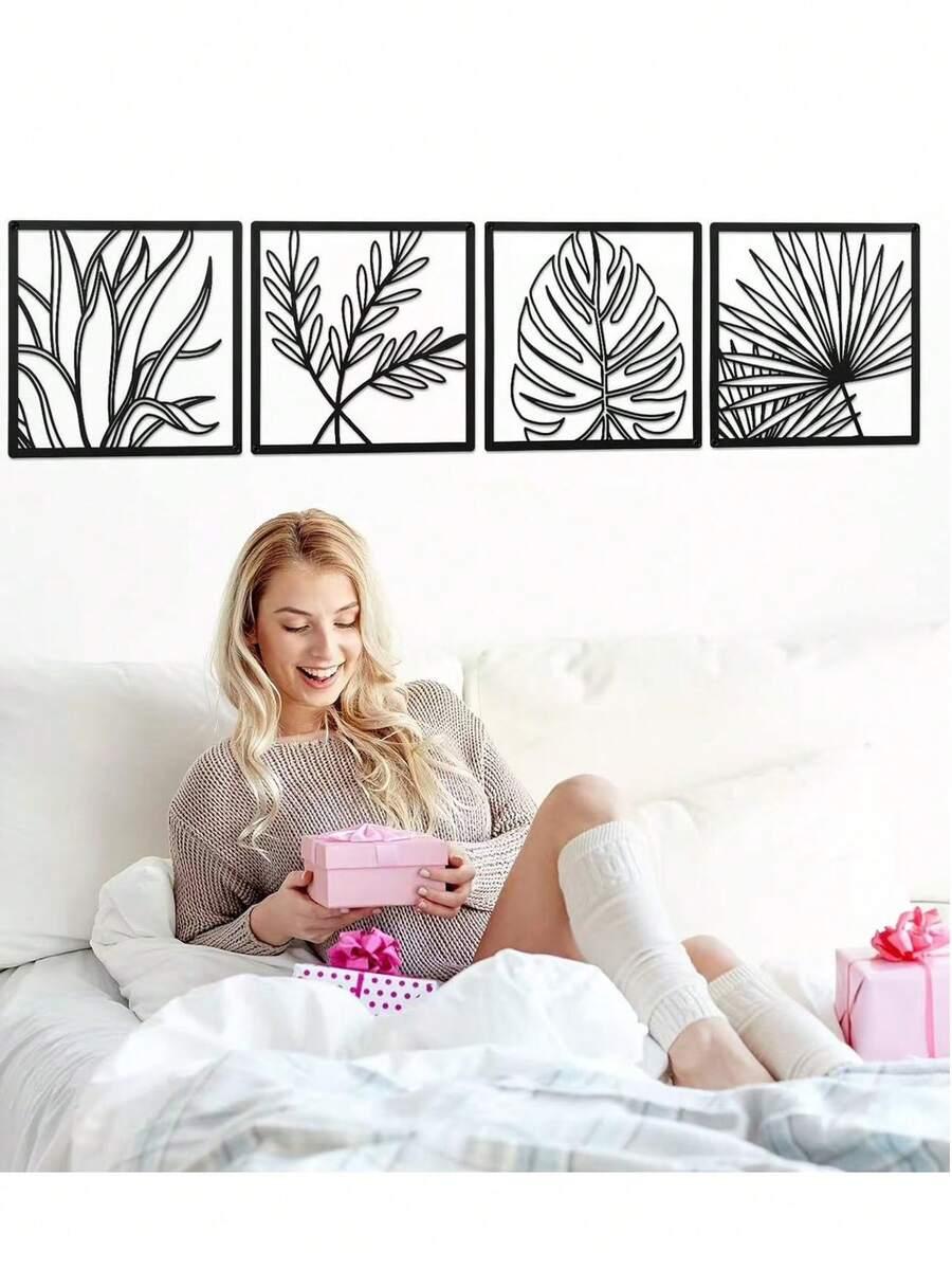 metalowy obraz na ścianę 4-pack