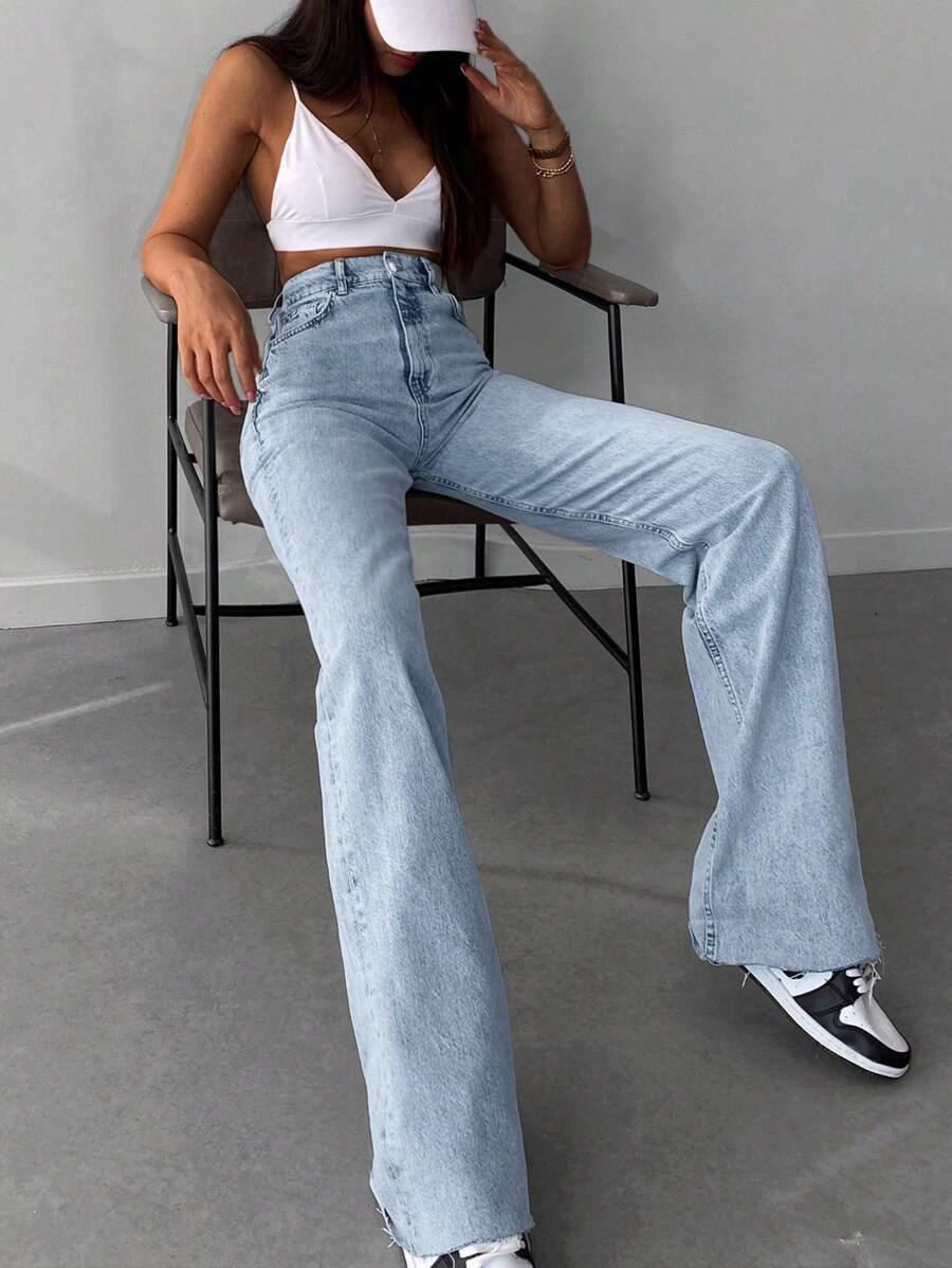 NIEBIESKIE SPODNIE JEANS 