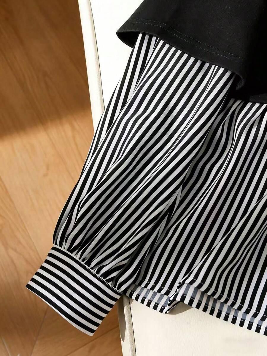 czarna bluza paski