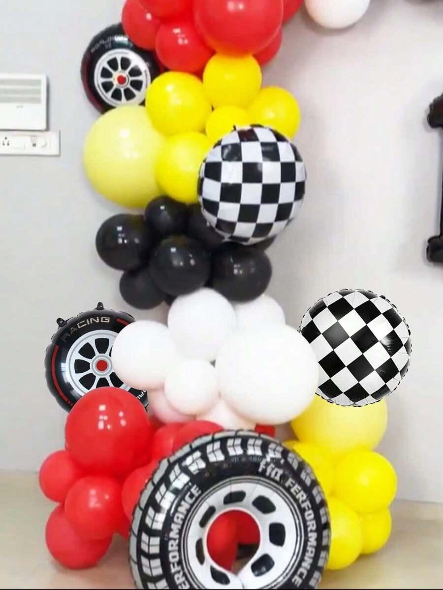 balony z motywem opon 5szt