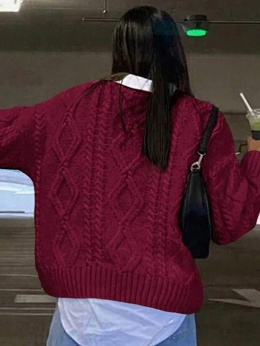 RÓŻOWY SWETER CASUAL 