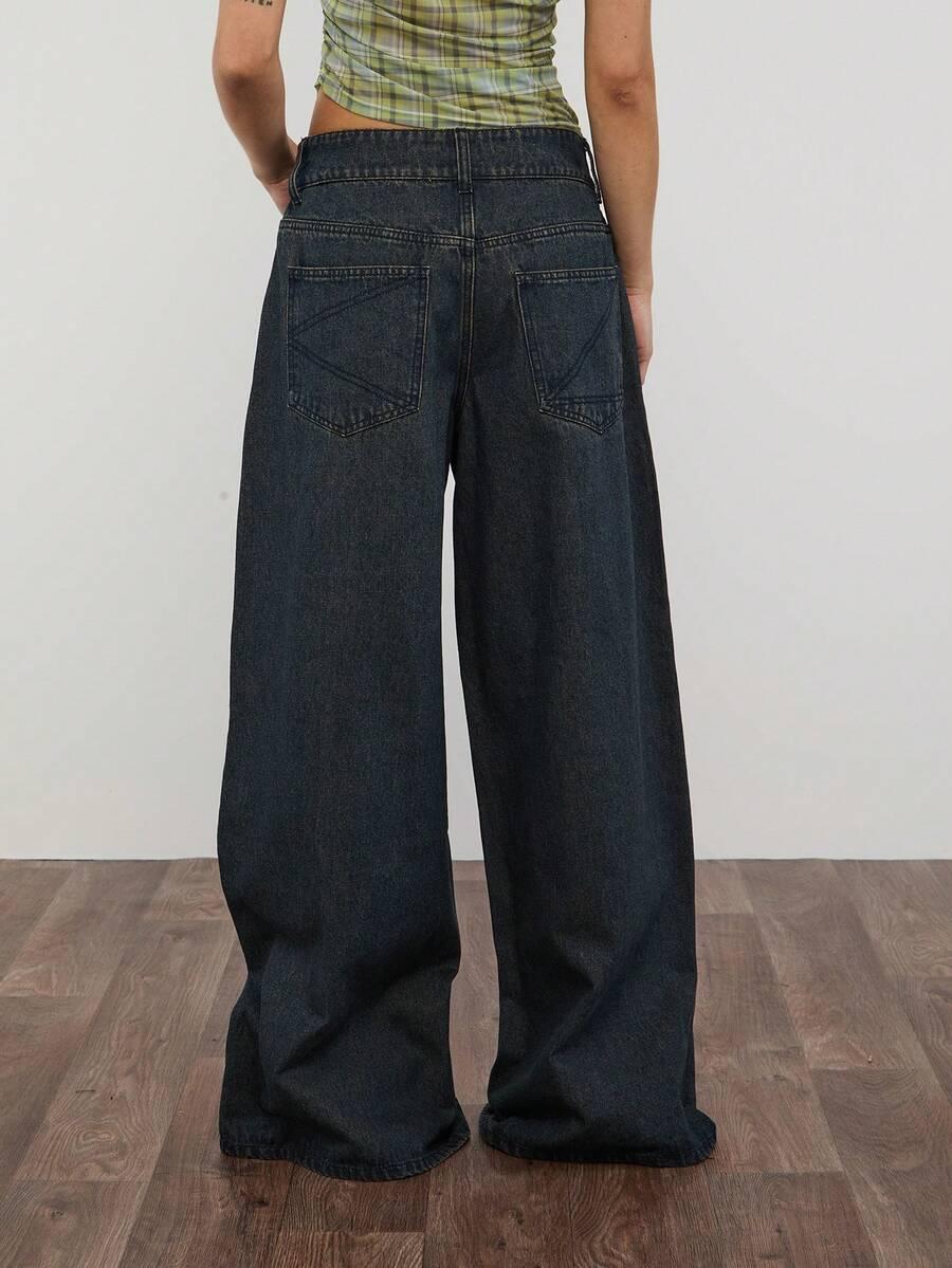 SPODNIE JEANS PROSTA NOGAWKA