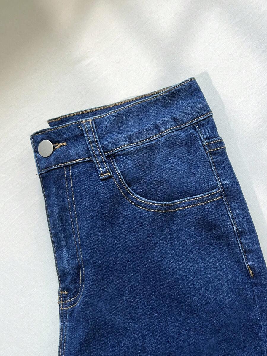 SPODNIE FLARE JEANS WYSOKI STAN