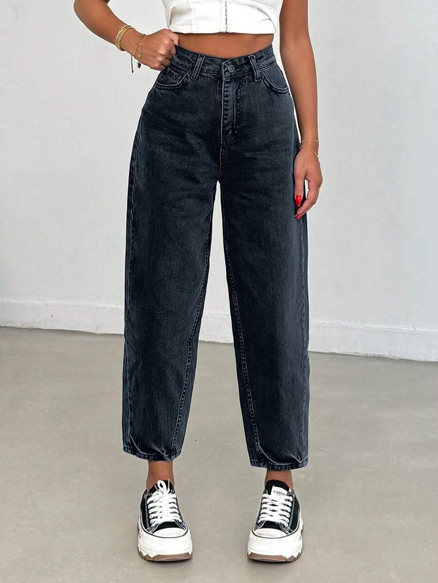 CZARNE SPODNIE JEANS PRZETARCIA