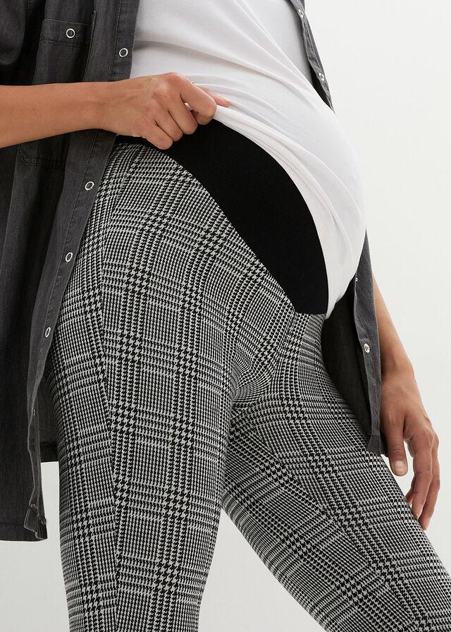 LEGGINSY CIĄŻOWE W KRATKĘ
