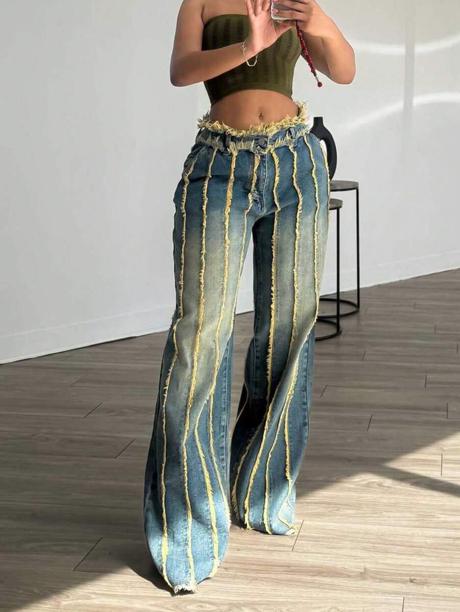 NIEBIESKIE SPODNIE JEANS 