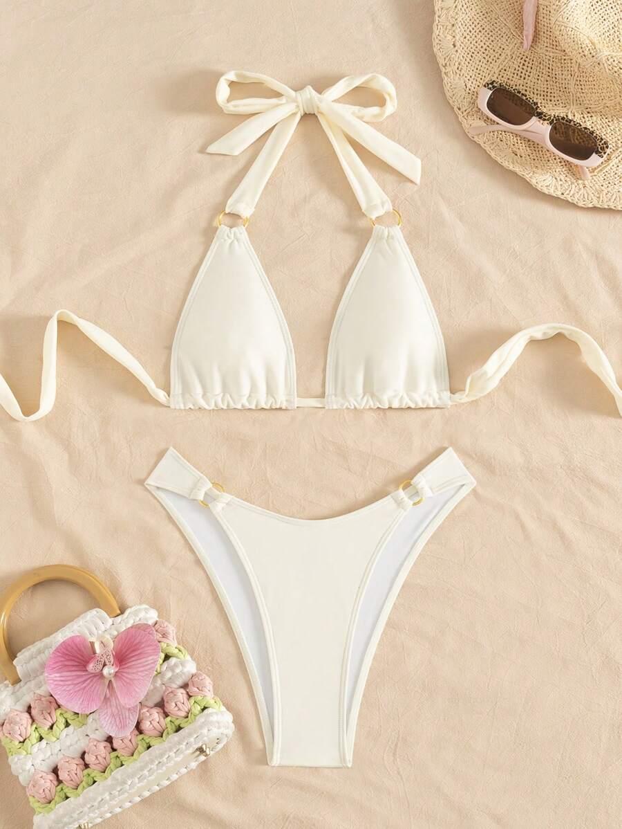 żółty dół od bikini