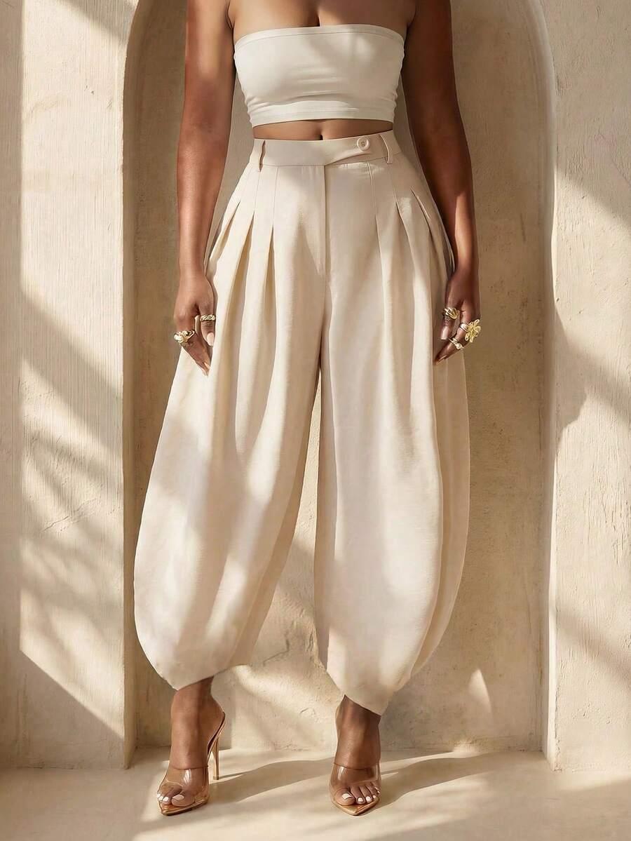 LETNIE ELEGANCKIE LUŹNE SPODNIE