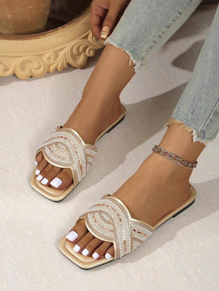 złote klapki zdobienie