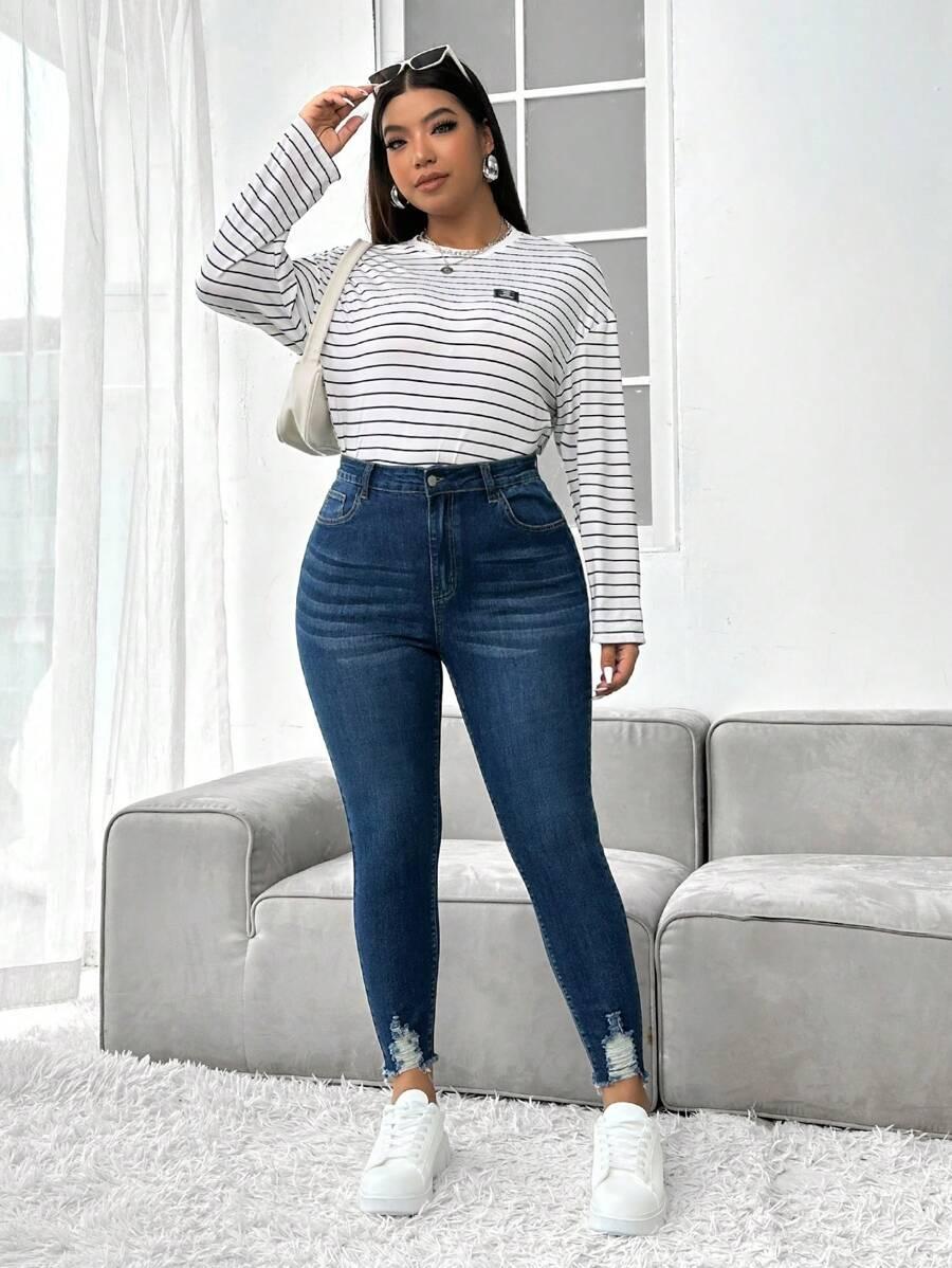 NIEBIESKIE SPODNIE JEANS