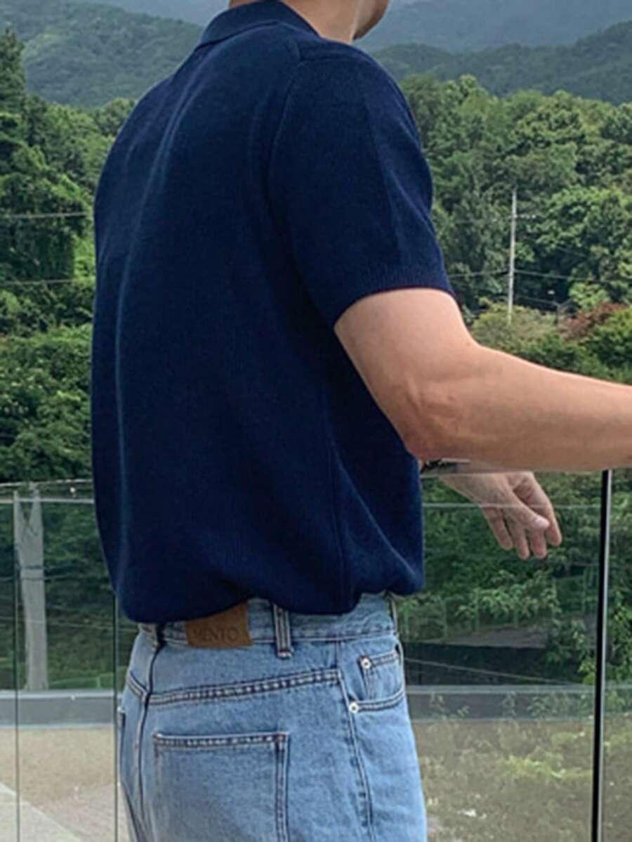 granatowa koszulka polo