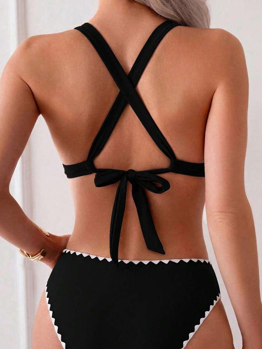 czarny dół od bikini