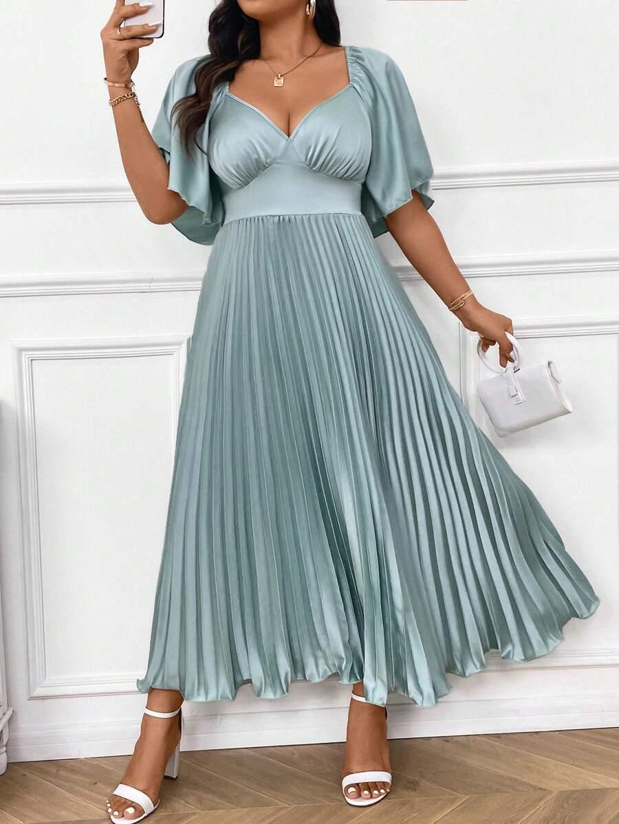 plisowana maxi sukienka