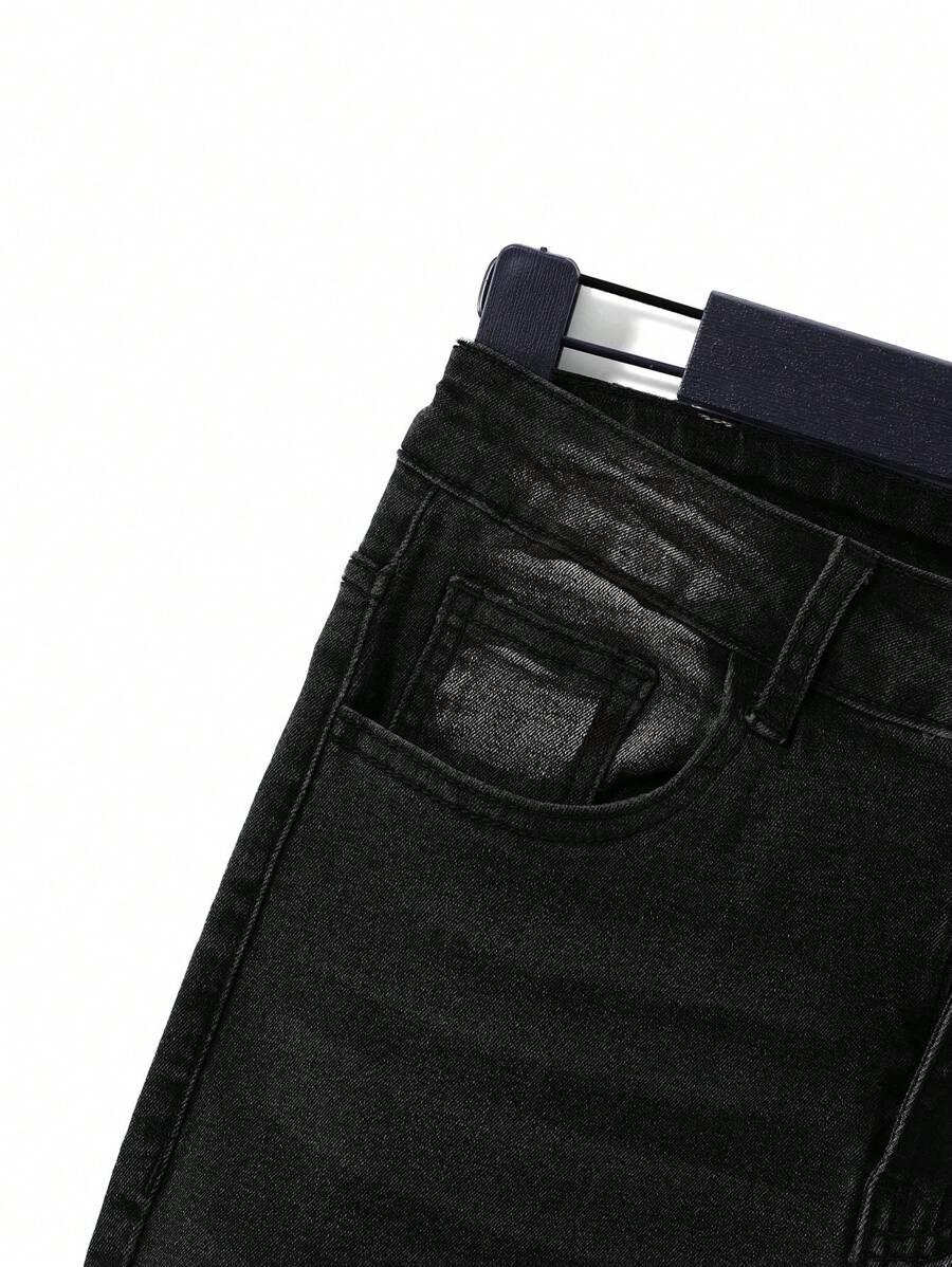 CZARNE SPODNIE JEANSS