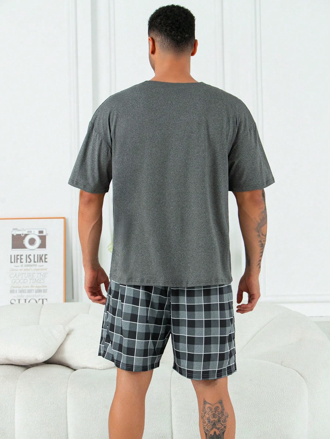 t-shirt spodenki komplet piżama
