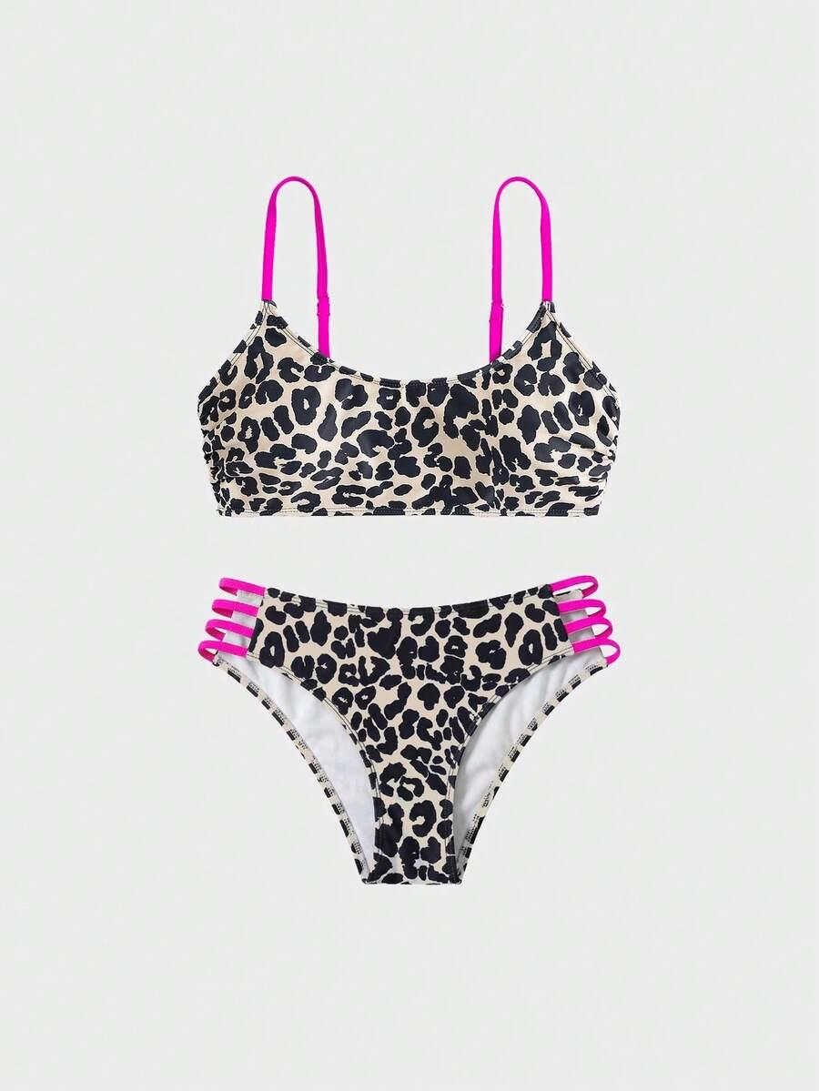 DWUCZĘŚCIOWY STRÓJ KĄPIELOWY ANIMAL PRINT