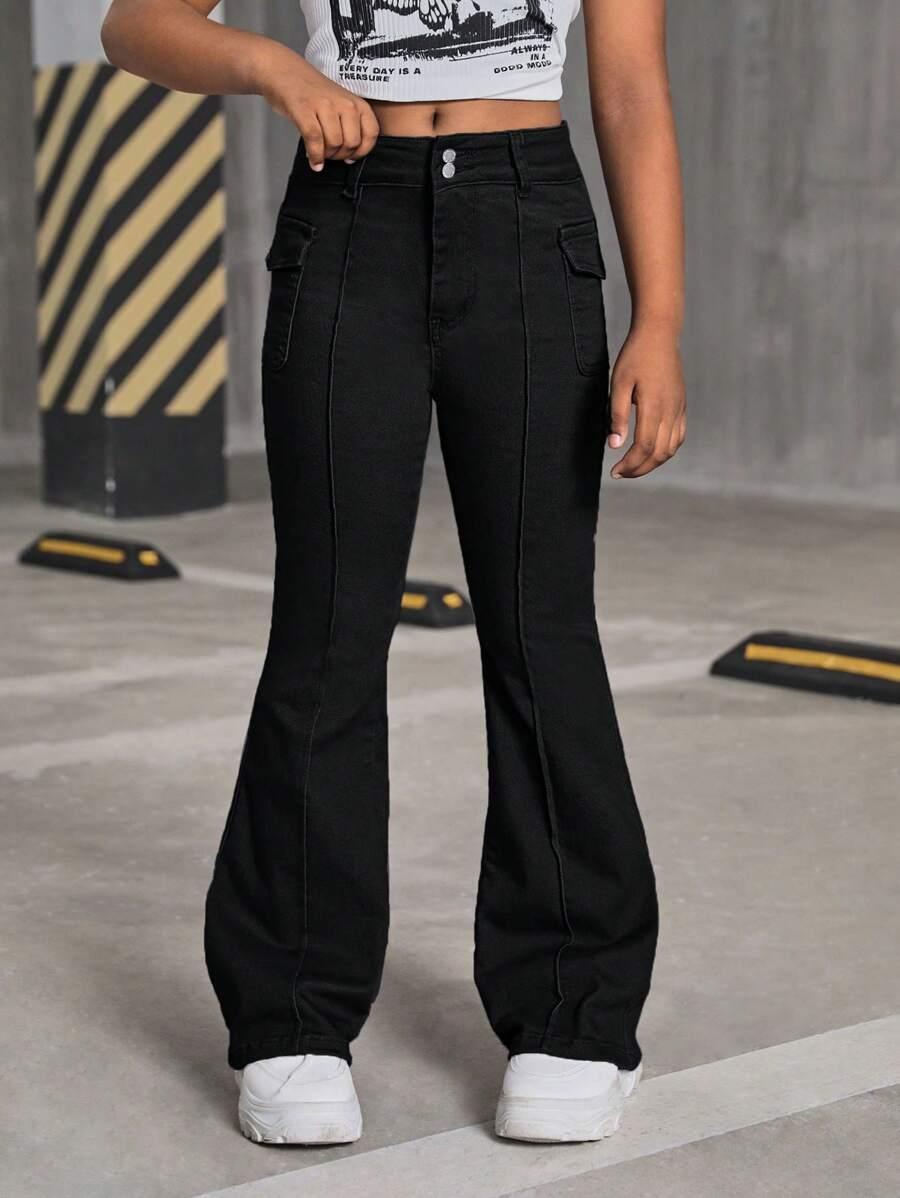 CZARNE SPODNIE JEANS