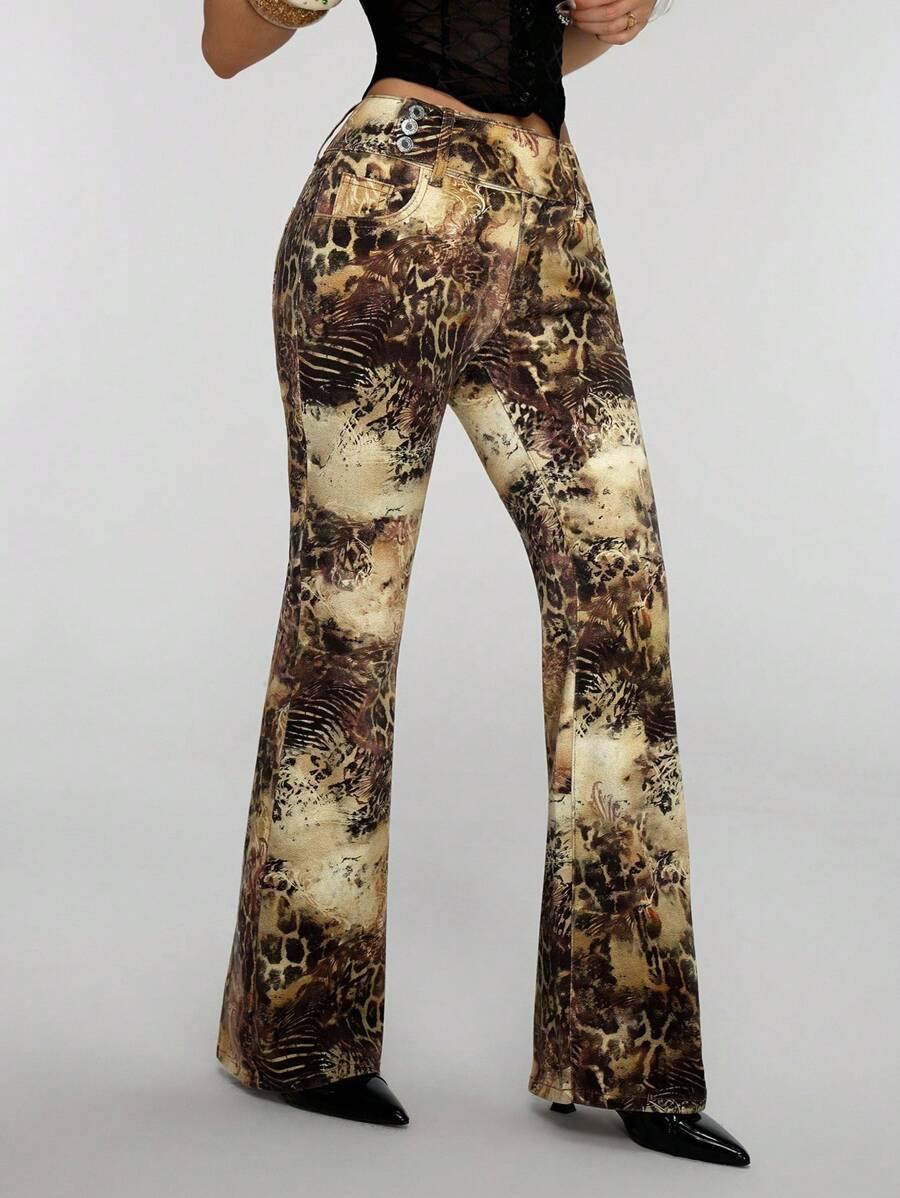 SPODNIE JEANS DZWONY