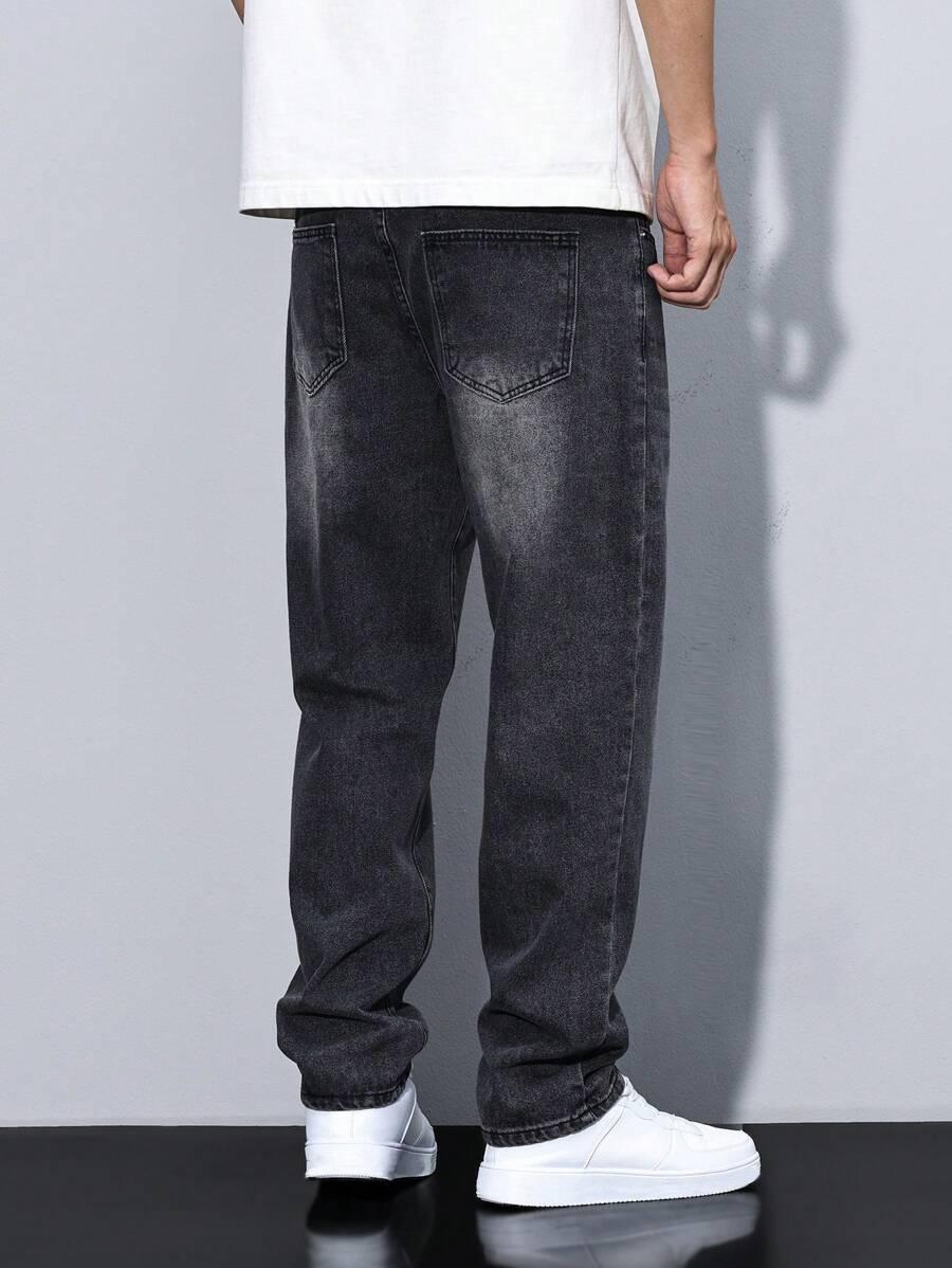 CZARNE SPODNIE JEANS