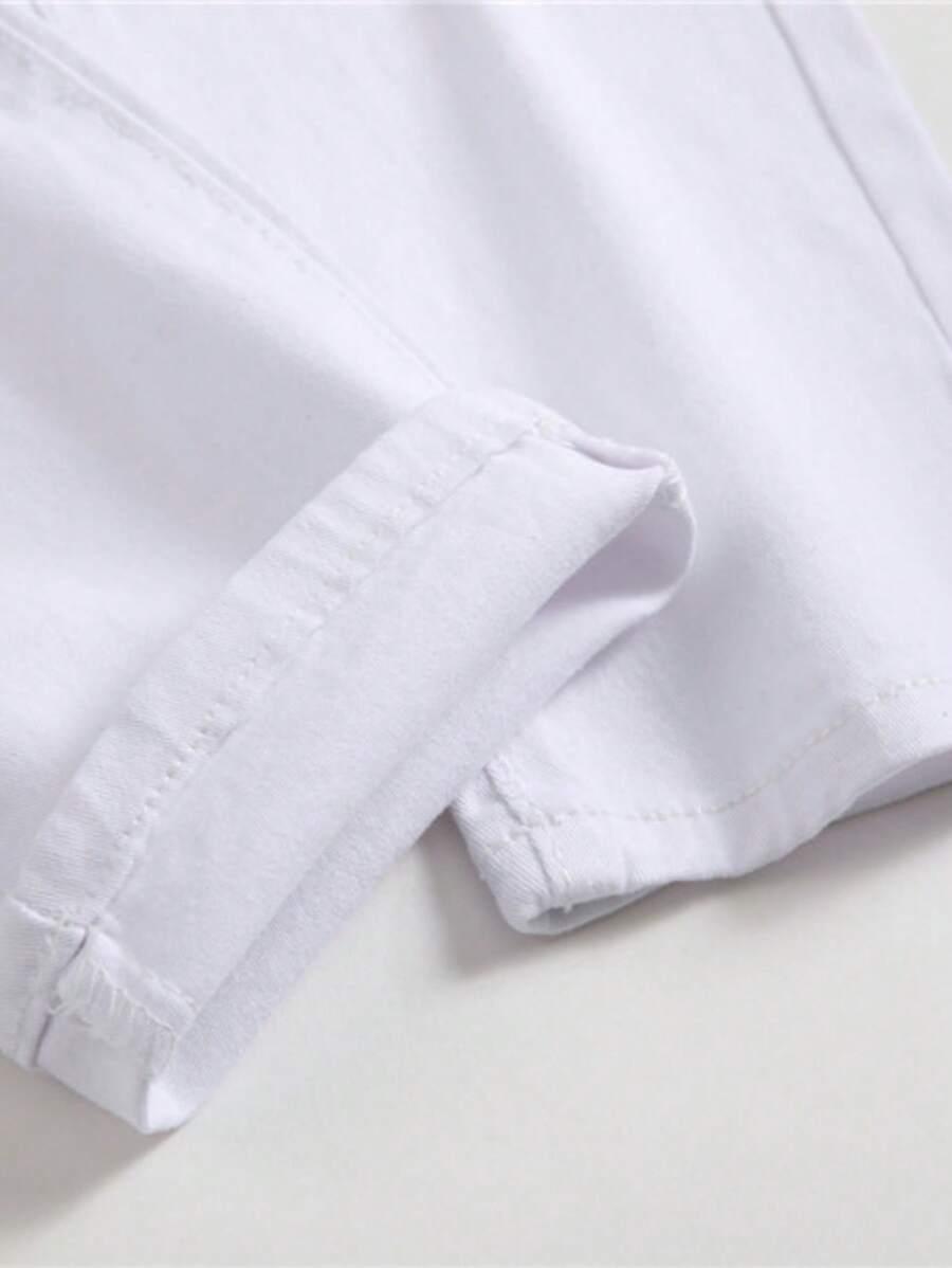 BIAŁE SPODNIE JEANS