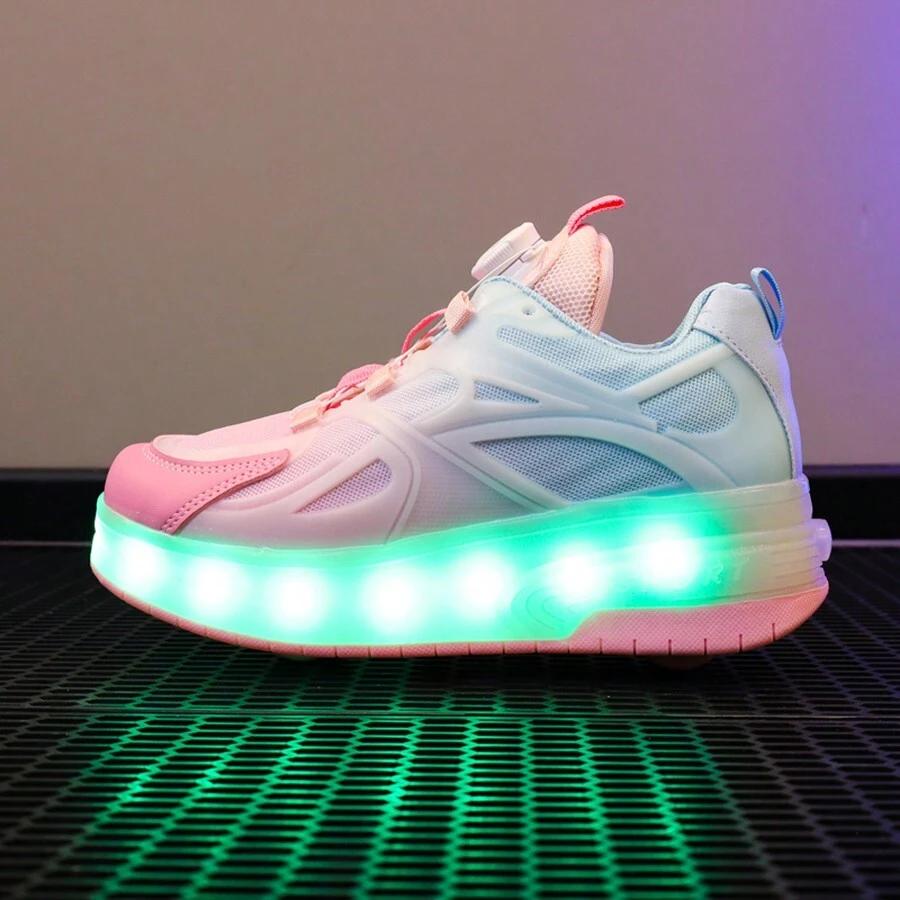 buty sportowe led usb rolki