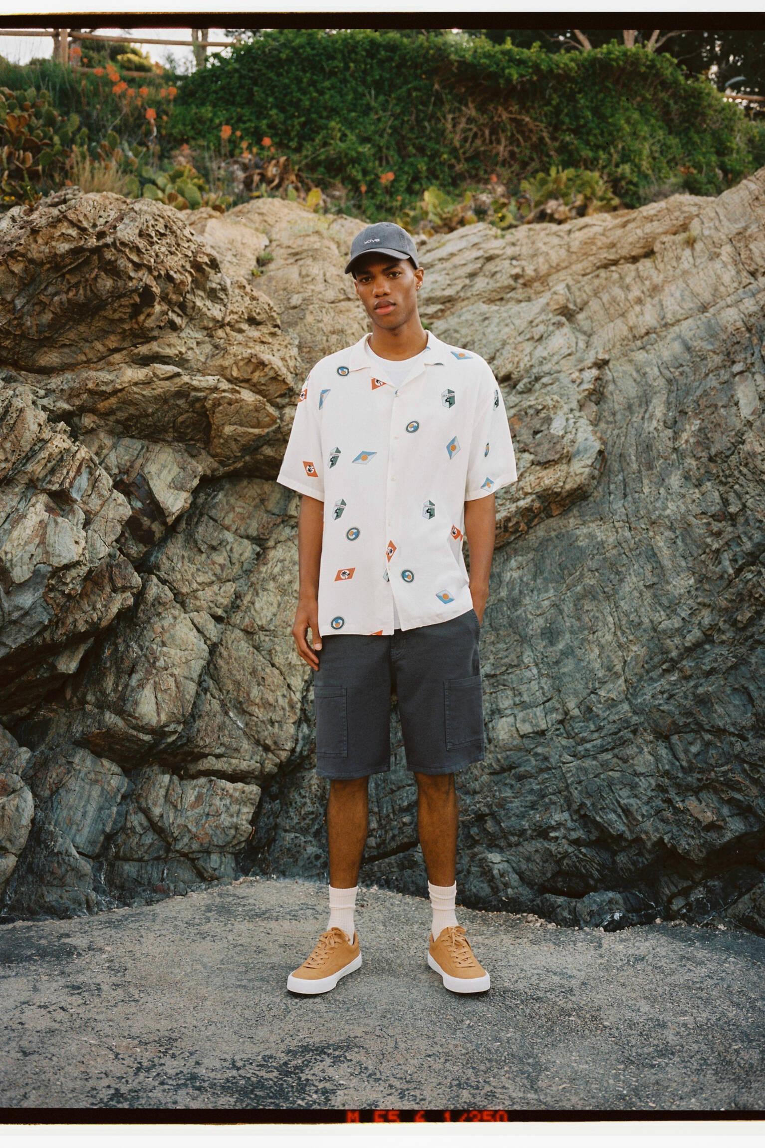 koszula krótki rękaw print casual