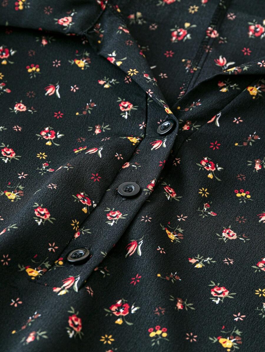 KOSZULOWA SUKIENKA KWIATY