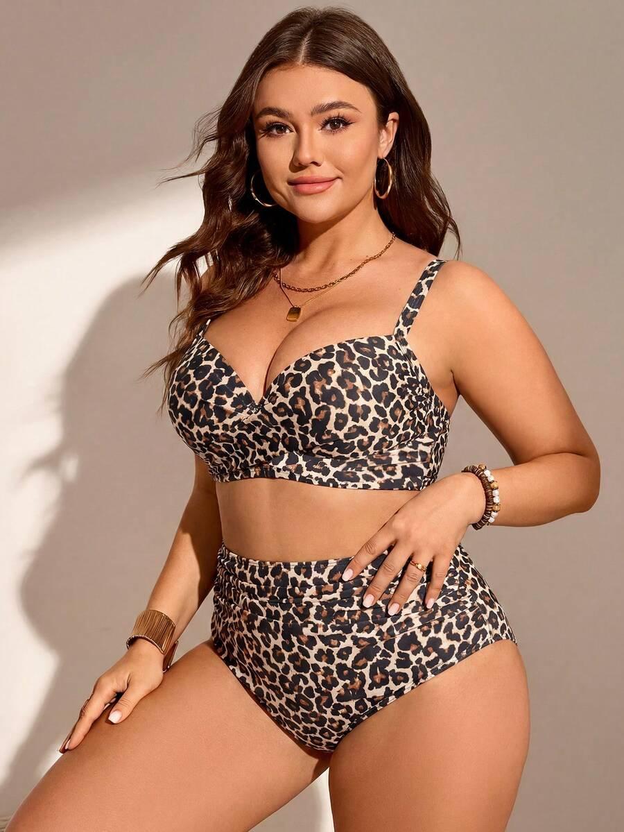 DWUCZĘŚCIOWY STRÓJ KĄPIELOWY ANIMAL PRINT